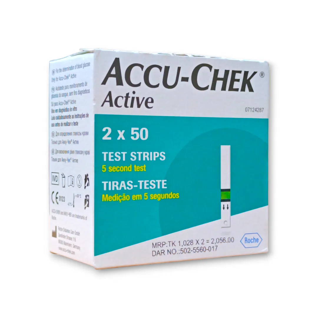 Accu-Chek Active Blood Glucose Test Strips