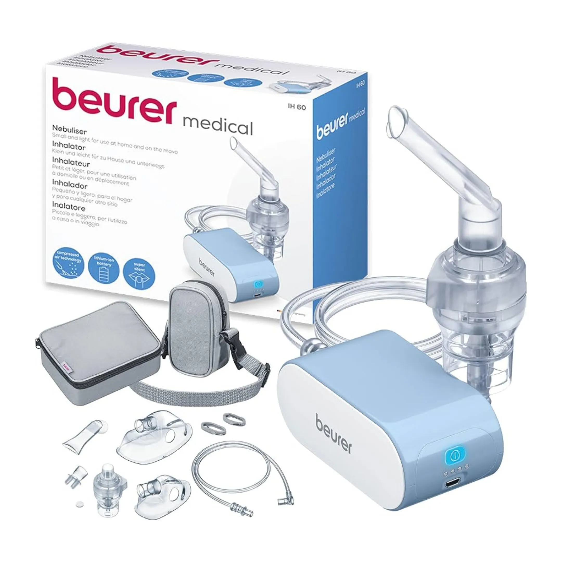 Beurer IH 60 Rechargeable Portable Compressor Nebulizer