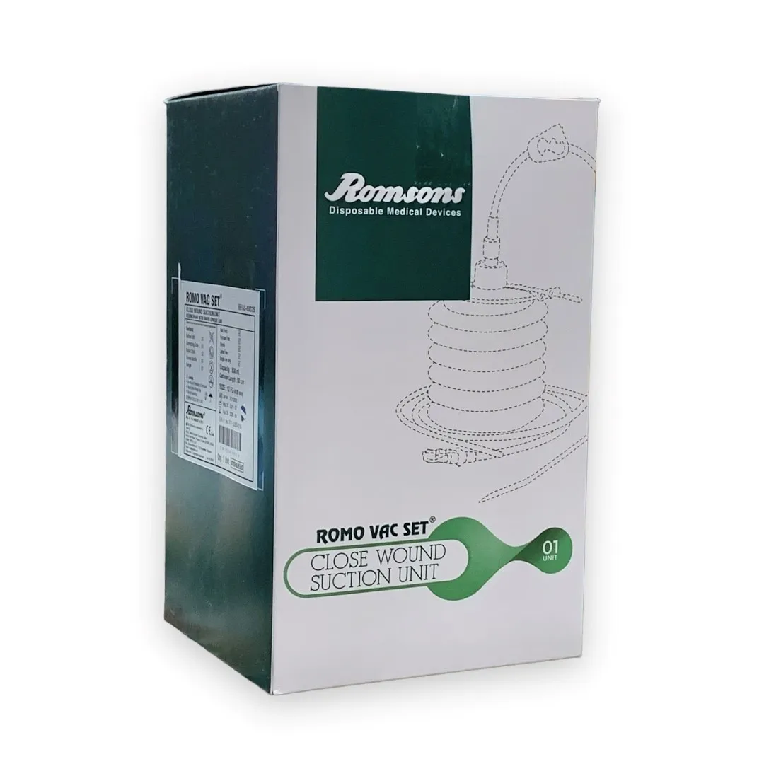 Romsons Romo Vac Set Closed Wound Drainage System