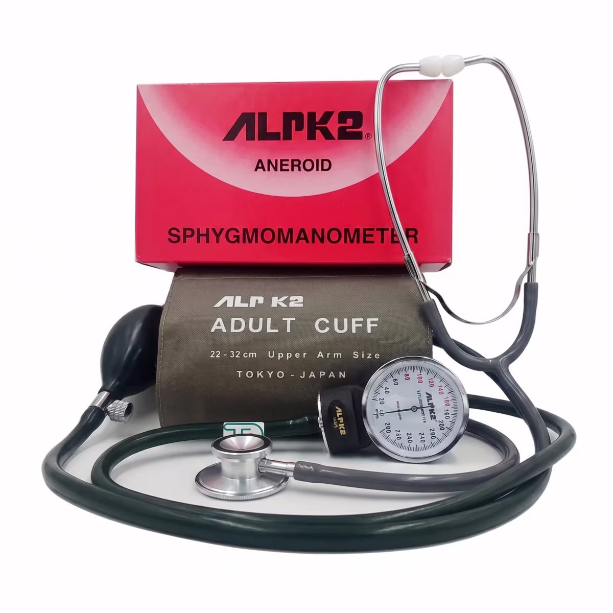 Original Japan ALPK2 Sphygmomanometer with Stethoscope