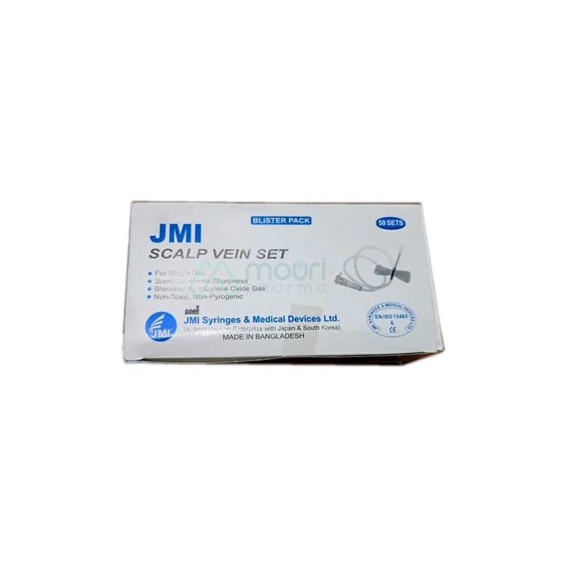 JMI Scalp Vein Set 19G (1 Box of 50 Pcs)